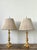 Vintage Empire Gilt Candlestick Lamps - A Pair For Sale - Image 10 of 12