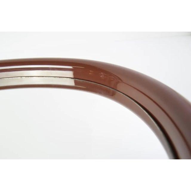 Vintage Oval Wall Mirror, Czechoslovakia, 1970s For Sale - Image 6 of 9