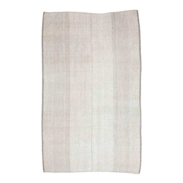 Textile Vintage Modern Turkish Kilim Rug For Sale - Image 7 of 7