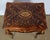 Brown Louis XV Napoleon III Marquetry Worktable, 19th Century For Sale - Image 8 of 18