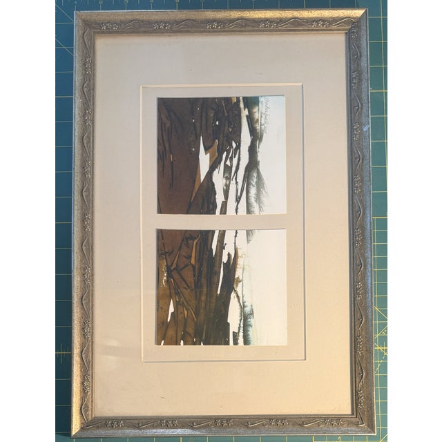 Late 20th Century Late 20th Century Two Framed Abstract Artworks Singed Masterfield For Sale - Image 5 of 11