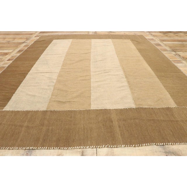 Vintage Persian Mazandaran Kilim Area Rug - 07'00 X 08'09 For Sale In Dallas - Image 6 of 7
