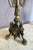 Pair of large bronze candelabra in the style of Barbedienne. These six-light candelabra rest on a tripod base with female...