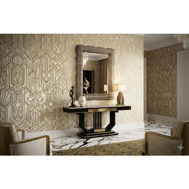 Illuminated Smoky Murano Glass and Brass Wall Mirror, 2000 For Sale - Image 13 of 13