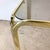 Gold Retro Modern Smoked Glass Coffee Table For Sale - Image 8 of 12