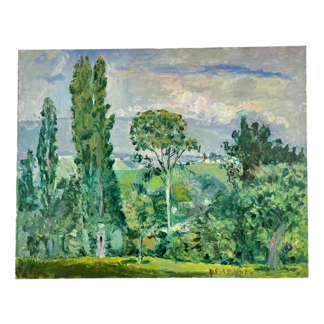 Paul Mathey, Printemps, Oil on Canvas For Sale