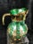 Vintage 1960s Italian Empoli Green & Encrusted Gold Pineapple Beverage Set - 7 Pieces For Sale - Image 4 of 9