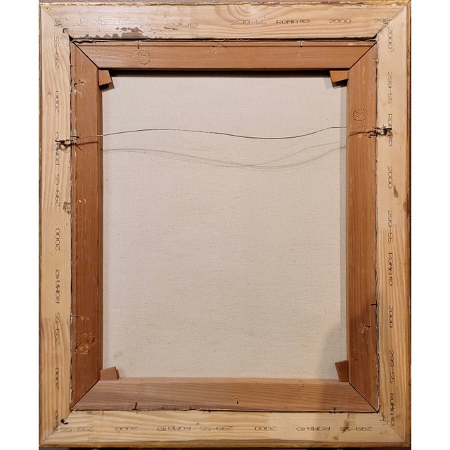 Igor Pantuhoff -Portrait Red Haired Girl W/Big Eyes & a Pink Jacket-1960s Oil Painting For Sale - Image 10 of 10