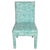 A stylish set of four custom Parsons style dining or side chairs upholstered in a vibrant Meg Braff Designs Vienna Woods...