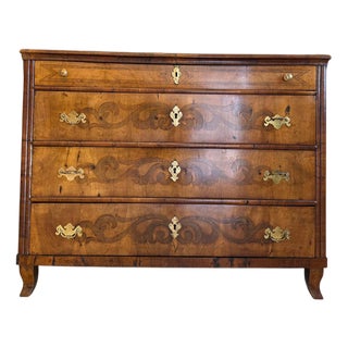 Biedermeier Chest of Drawers in Walnut For Sale