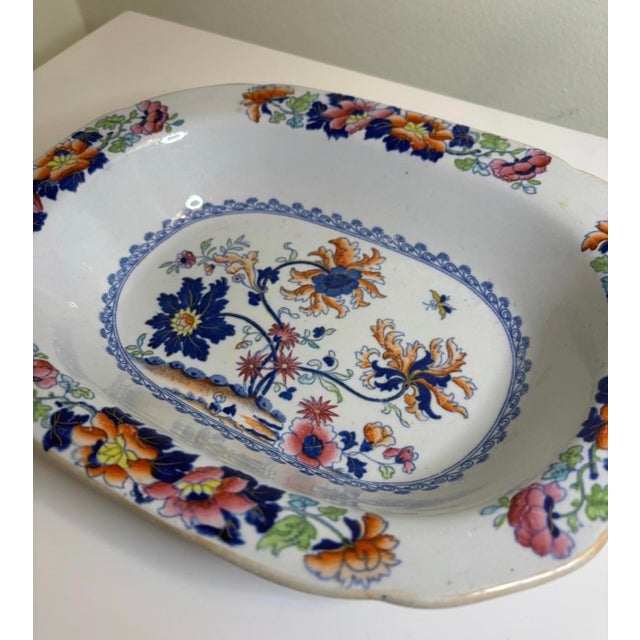 Early 19th Century Stephen Folch Ironstone Imari Chinoiserie Serving Dishes - Set of 3 For Sale - Image 4 of 12