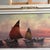 Pink Early 20th Century Italian Style Seascape Painting Signed and Framed For Sale - Image 8 of 12