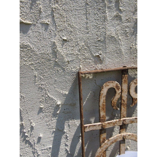1900 - 1909 Antique Victorian Iron Gate or Garden Fence For Sale - Image 5 of 5