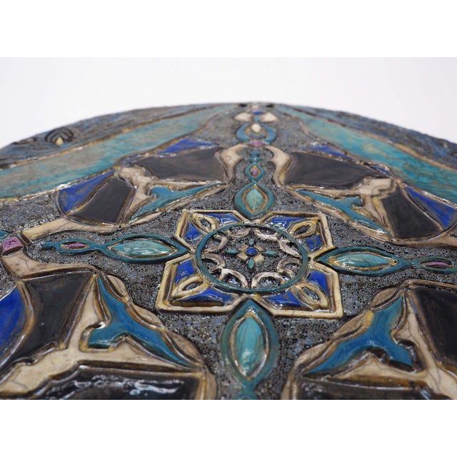 Raku Ceramic Wall Sculpture an Essential Look by Stefania Zoppellaro, 2022 For Sale - Image 4 of 6