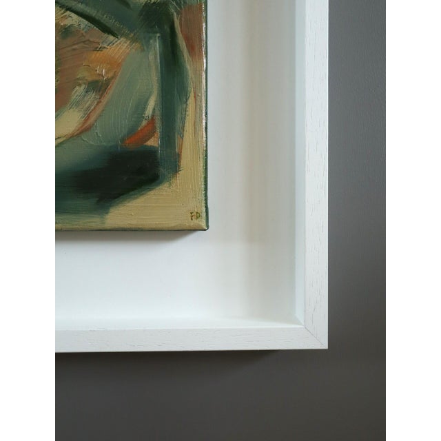 Textile Contemporary 'Forest Bathing I' Modernist Abstract Acrylic Painting by British Artist Frances Daws, Framed For Sale - Image 7 of 11