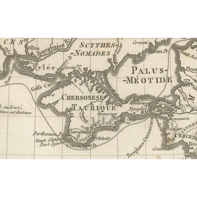 Ancient Black Sea Map, Pontus Euxinus and Sea of ​​Azov from Ambroise Tardieu, 1825 For Sale - Image 4 of 11