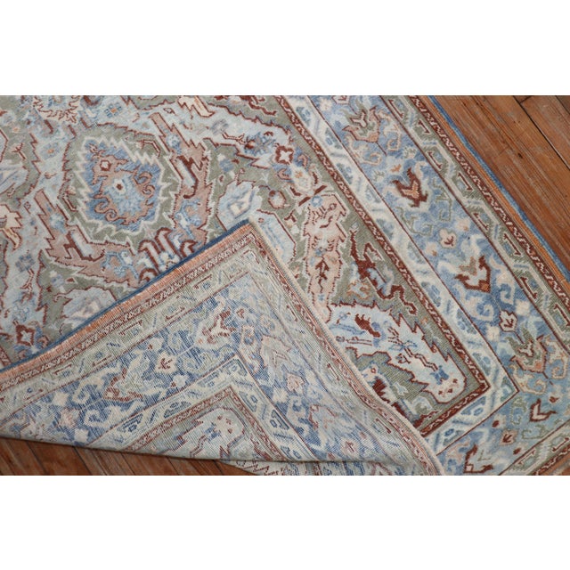 Antique Zabihi Collection Dragon Motif Scatter Size Persian Rug - 3'5" x 4'11" For Sale - Image 4 of 6