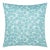 The House Of Scalamandré May Square Pillow In Turquoise For Sale
