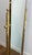 Metal Neoclassical brass floor mirror in the style of Maison Jansen For Sale - Image 7 of 12