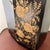 Hollywood Regency Vintage Wolff Black & Gold Floral Toleware Wastebasket For Sale - Image 3 of 14