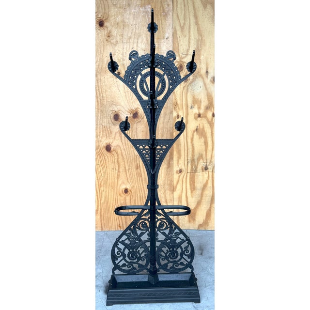19th Century Christopher Dresser for Coalbrookdale, Cast Iron Aesthetic Movement Hall Stand For Sale - Image 5 of 12