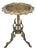 Antique Ornate Brass Pedestal Table For Sale