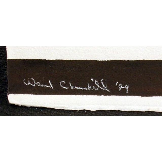 "Rug Motif #10" unframed original watercolor painting on paper. Hand signed and dated by the artist. Paper Size: 22-1/2" x...