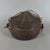 Early 20th Century African Tribal Nomadic Rattan Leather Container Basket with Lid For Sale - Image 6 of 11