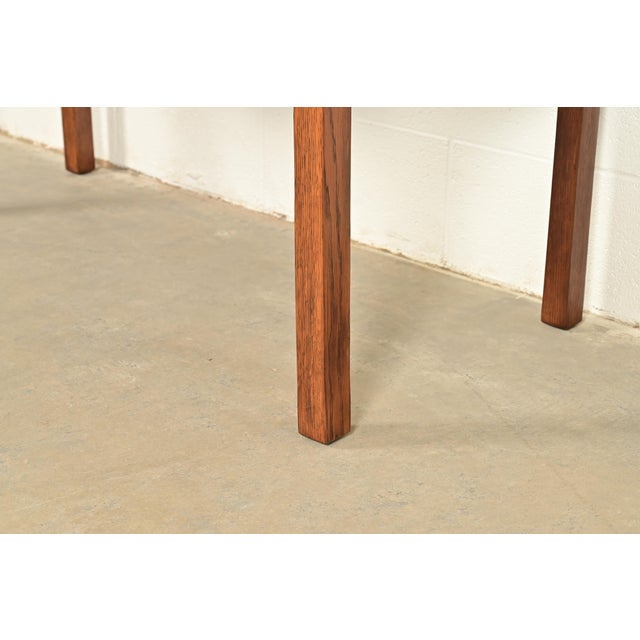 Gustav Stickley Antique Mission Oak Arts & Crafts Writing Desk, Newly Refinished For Sale - Image 11 of 15