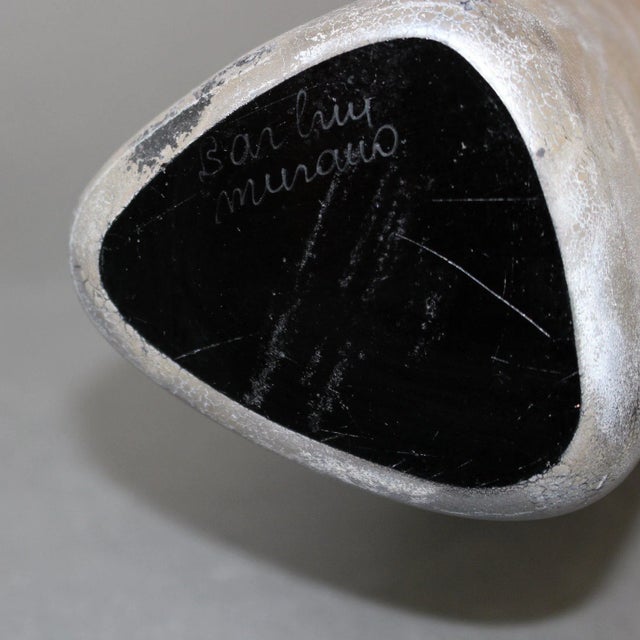 Italian Vintage Scavo Murano Glass Excavation Vase by Alfredo Barbini, 1970s For Sale - Image 16 of 18