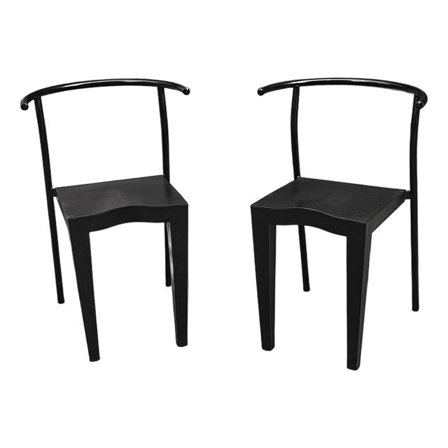 Pair of Kartell Dr. Glob Dining Chairs by Philippe Starck – Made in Italy (1988/89) For Sale