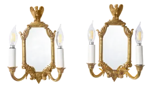 Luminaire d'Art French Empire Style Eagle Sconces, Pair Of
