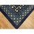 Late 19th Century 1880s Antique Blue Classic Greek Key Medallion Architectural Chinese Peking Rug For Sale - Image 5 of 9