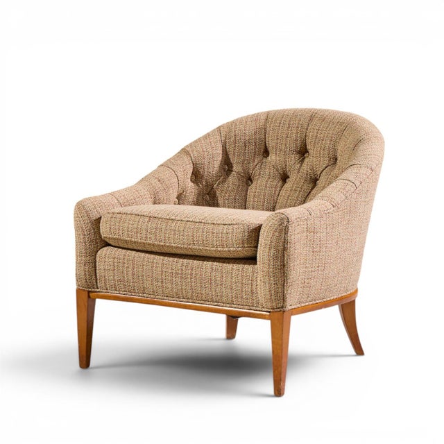 Erwin Lambeth Style Mid Century Walnut Lounge Chairs - Pair For Sale In Chicago - Image 6 of 12