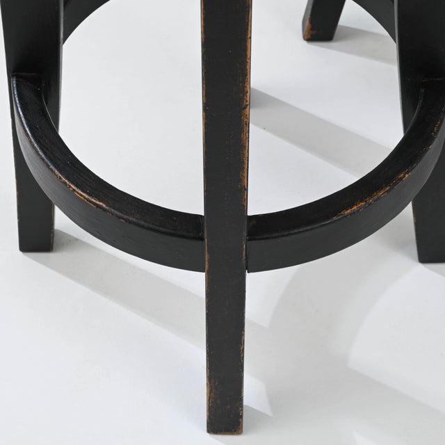 20th Century French Upholstered Bar Stool For Sale - Image 4 of 18