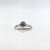 1.3ct Sapphire Ring With Diamond Accents: Solid 14k Gold, Trillion Cut 5x6mm, Size 6.75 For Sale In Columbus - Image 6 of 6
