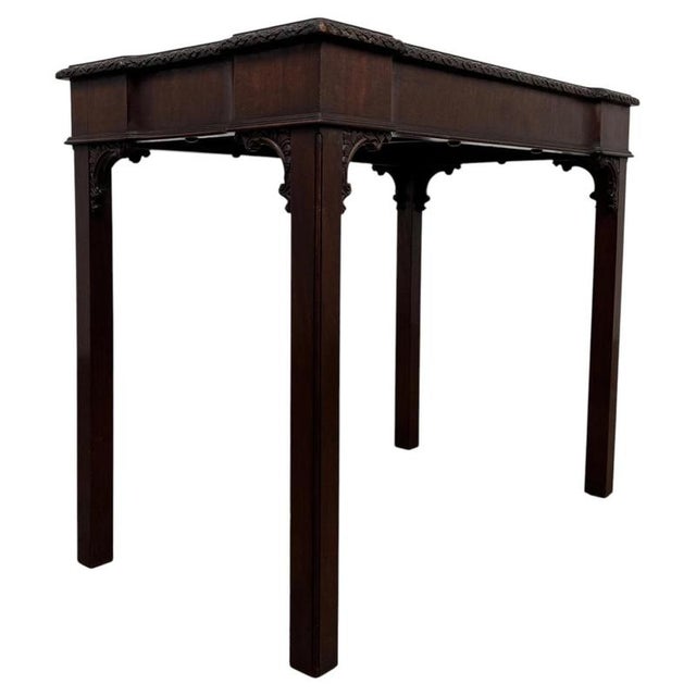 Antique English Decorative Mahogany Side Table For Sale - Image 6 of 10