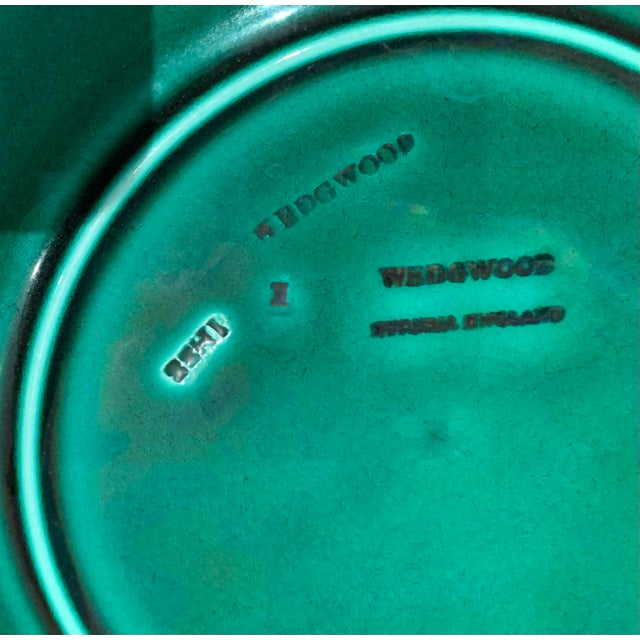 Wedgwood Vintage Green Wedgewood Cabbage Plate For Sale - Image 4 of 5