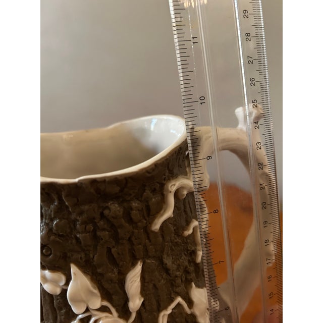 1850s t.j. & J. Mayer Convolvulus Stoneware Pitcher For Sale - Image 14 of 16
