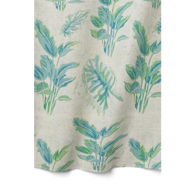 With delicate cut-out drawings of ferns and palms over a pastel background, may this exotic botanical fabric take you on...