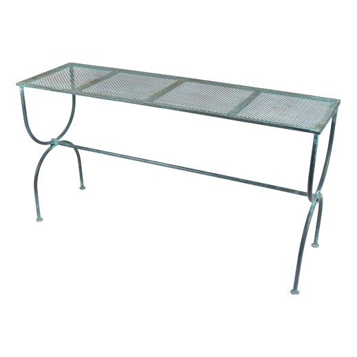 20th Century Contemporary Console Table in Metal For Sale