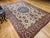 Vintage Persian Tabriz Rug, Hand-Knotted Wool, Palmettes & Sickle Leaves Pattern, Blue & Ivory, 8x12 For Sale In Chicago - Image 6 of 15