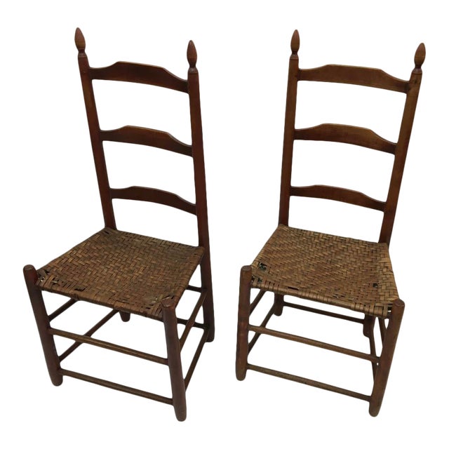 Mid 19th Century Vintage Shaker Chairs a Pair Chairish