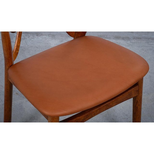 Model 255 Dining Chairs by Henning Kjærnulf for Bruno Hansen, Denmark, 1960s, Set of 4 For Sale - Image 12 of 13