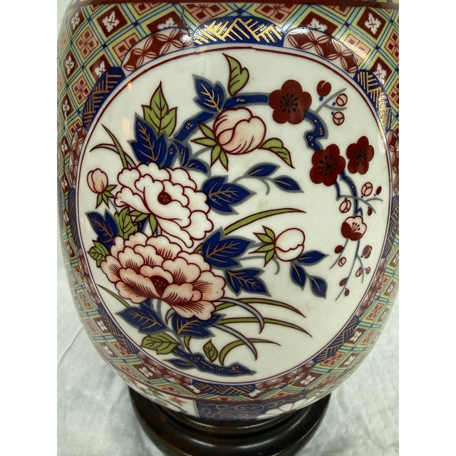 Japanese Imari Porcelain Table Lamp For Sale - Image 10 of 12