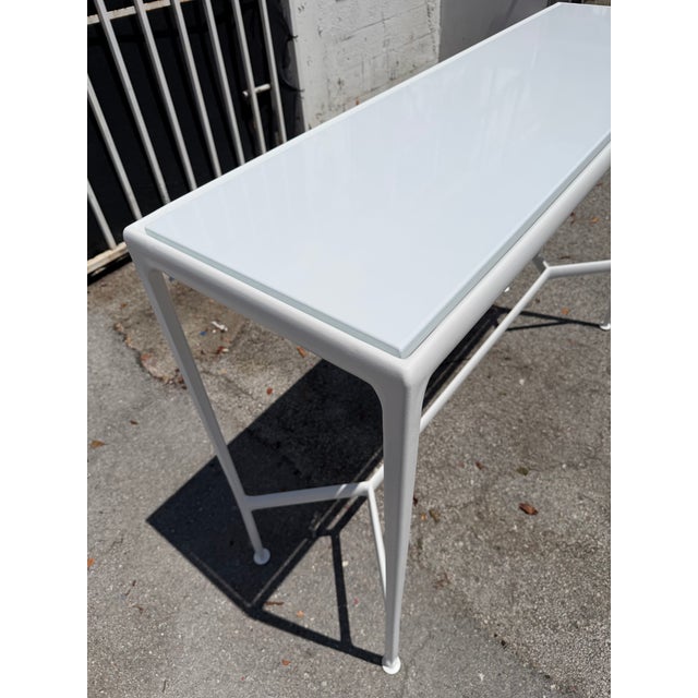 Richard Schultz White Porcelain 1966 Collection Outdoor High Table for Knoll For Sale - Image 16 of 17