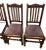 Arts & Crafts Antique Chairs Set of Four, Barley Twist Accent, Solid Oak, Lavender Seats For Sale - Image 3 of 11