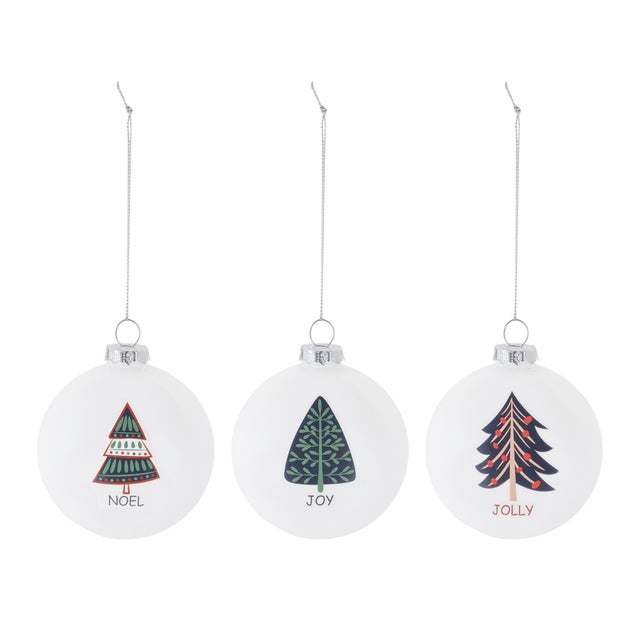 Transform your Christmas tree into a festive masterpiece with the Tree Sentiment Ball Ornaments. This collection of...