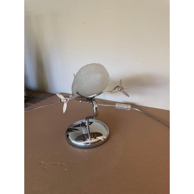 Airplane Lamp by Sarsaparilla, 1970s For Sale - Image 3 of 8
