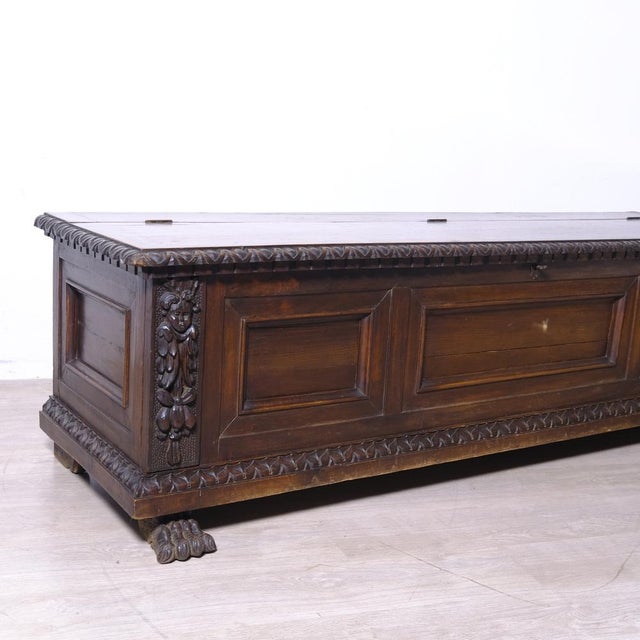 Antique Walnut Chest, Italy, 1900s For Sale - Image 14 of 18